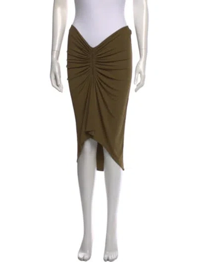 Pre-owned Celine Vintage Midi Length Skirt In Green