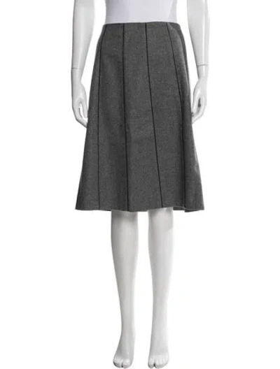 Pre-owned Celine Vintage Midi Length Skirt In Grey
