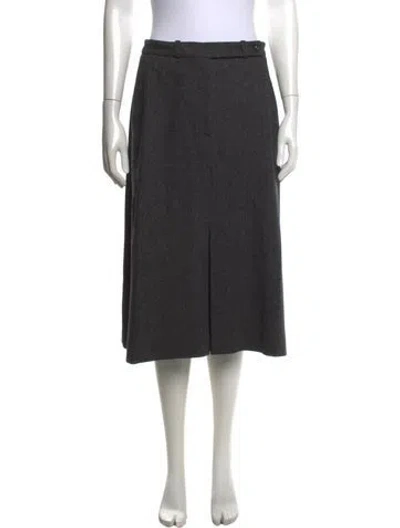 Pre-owned Celine Vintage Midi Length Skirt In Grey
