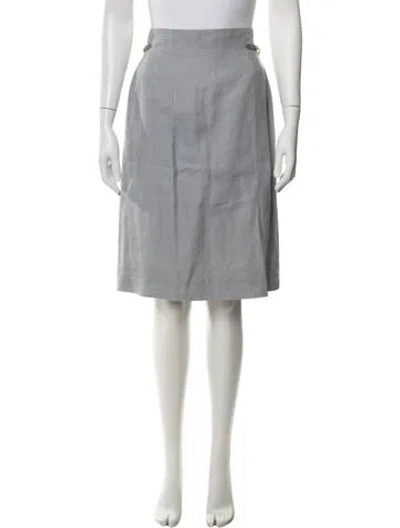 Pre-owned Celine Vintage Midi Length Skirt In Grey