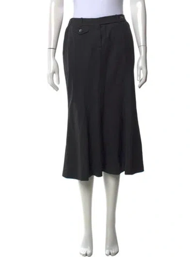 Pre-owned Celine Vintage Midi Length Skirt In Grey