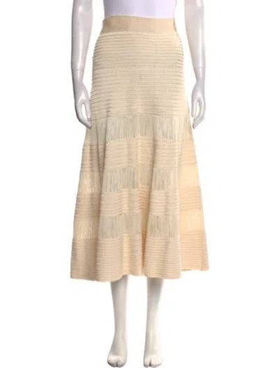 Pre-owned Celine Vintage Midi Length Skirt In Neutral