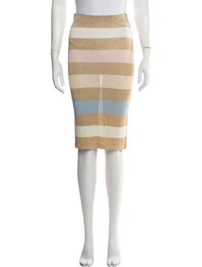 Pre-owned Celine Vintage Midi Length Skirt In Neutral