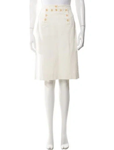 Pre-owned Celine Vintage Midi Length Skirt In Neutral