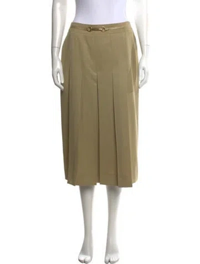 Pre-owned Celine Vintage Midi Length Skirt In Neutrals