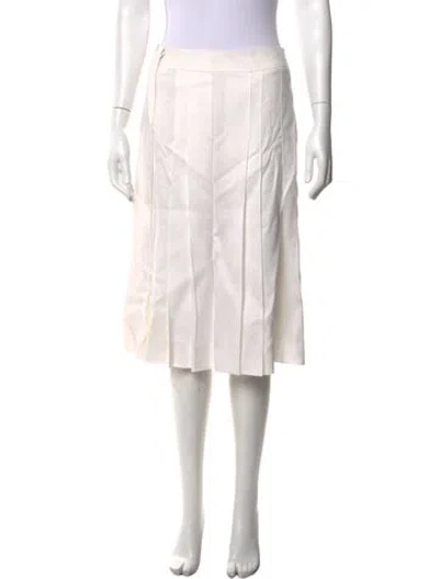 Pre-owned Celine Vintage Midi Length Skirt In Neutrals