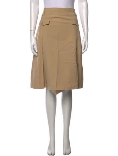 Pre-owned Celine Vintage Midi Length Skirt In Neutrals