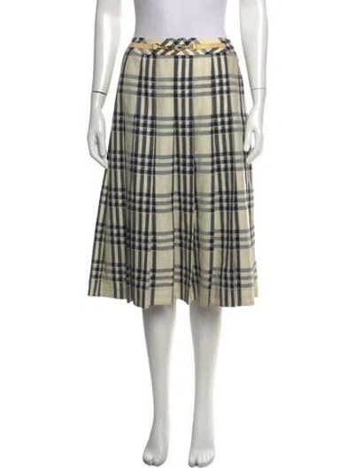 Pre-owned Celine Vintage Midi Length Skirt In Neutrals