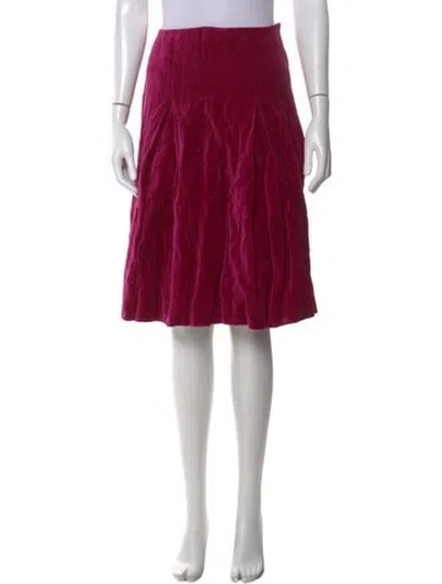 Pre-owned Celine Vintage Midi Length Skirt In Pink