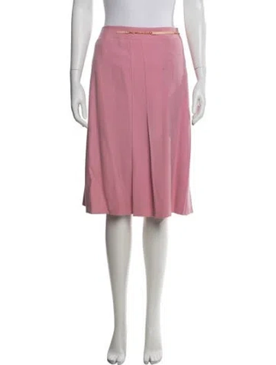 Pre-owned Celine Vintage Midi Length Skirt In Pink