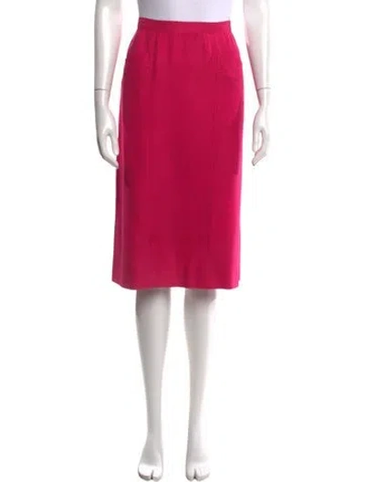 Pre-owned Celine Vintage Midi Length Skirt In Pink