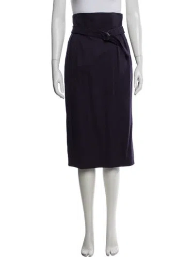 Pre-owned Celine Vintage Midi Length Skirt In Purple