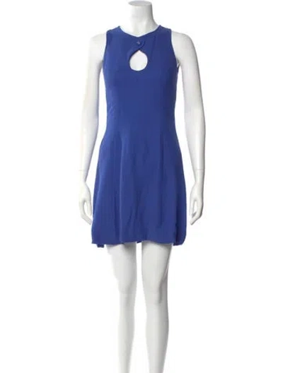 Pre-owned Celine Vintage Mini Dress In Blue