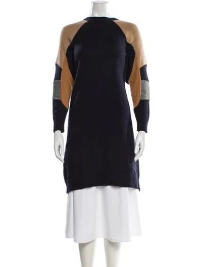 Pre-owned Celine Vintage Mini Dress In Blue