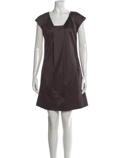 Pre-owned Celine Vintage Mini Dress In Brown
