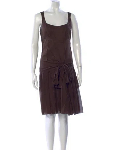 Pre-owned Celine Vintage Mini Dress In Brown