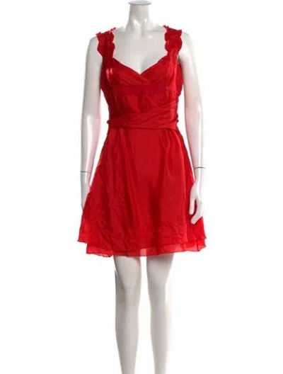 Pre-owned Celine Vintage Mini Dress In Red