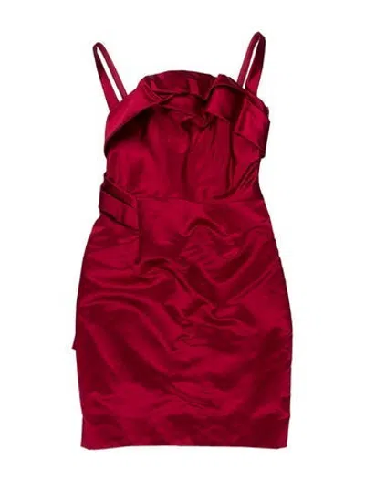 Pre-owned Celine Vintage Mini Dress In Red