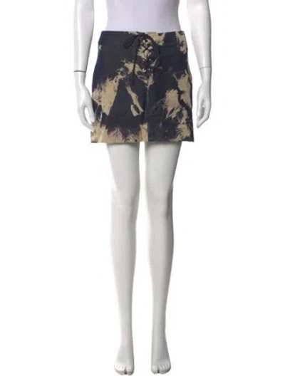 Pre-owned Celine Vintage Mini Skirt In Blue