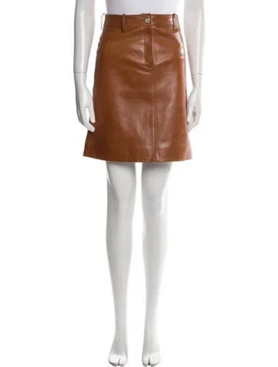 Pre-owned Celine Vintage Mini Skirt In Brown