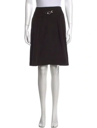 Pre-owned Celine Vintage Mini Skirt In Brown
