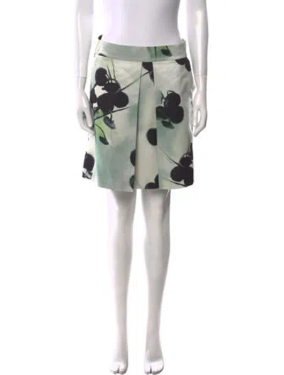 Pre-owned Celine Vintage Mini Skirt In Green