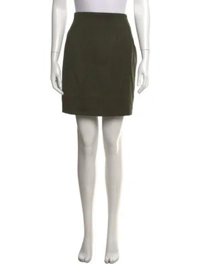 Pre-owned Celine Vintage Mini Skirt In Green