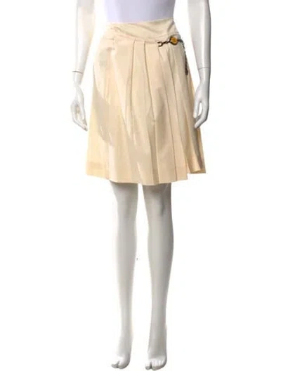 Pre-owned Celine Vintage Mini Skirt In Neutrals