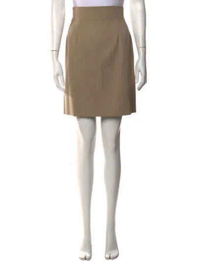 Pre-owned Celine Vintage Mini Skirt In Neutrals