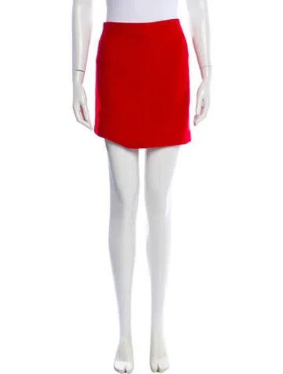 Pre-owned Celine Vintage Mini Skirt In Red