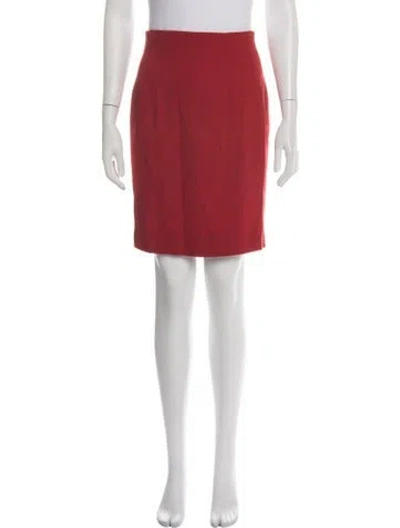 Pre-owned Celine Vintage Mini Skirt In Red