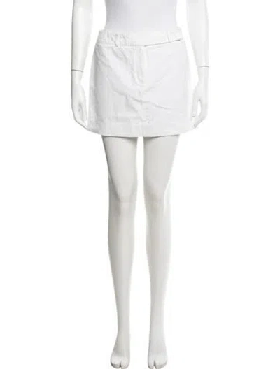 Pre-owned Celine Vintage Mini Skirt In White