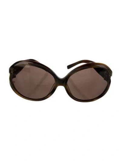 Pre-owned Celine Vintage Oversize Sunglasses In Brown
