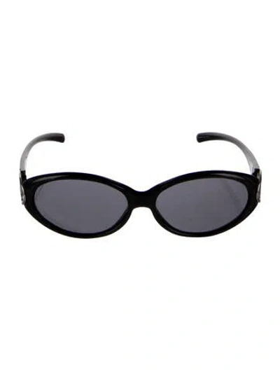 Pre-owned Celine Vintage Round Sunglasses In Black