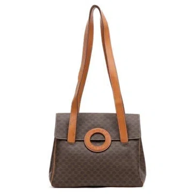 Pre-owned Celine Vintage Shopping Tote Null In Brown