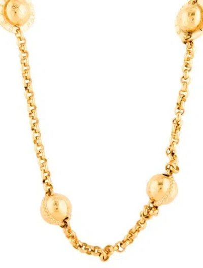 Pre-owned Celine Vintage Station Necklace, 31.5" In Multi