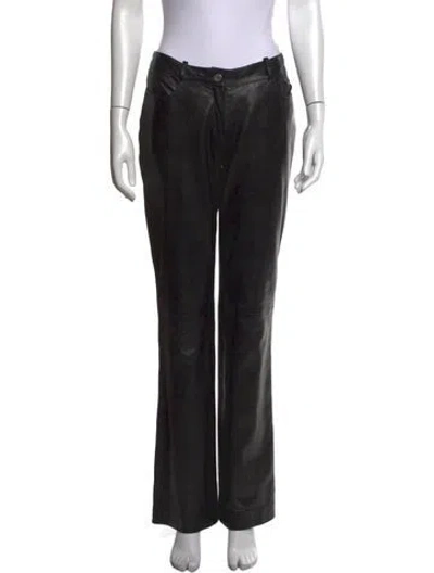 Pre-owned Celine Vintage Straight Leg Pants In Black