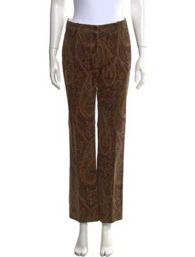 Pre-owned Celine Vintage Straight Leg Pants In Brown