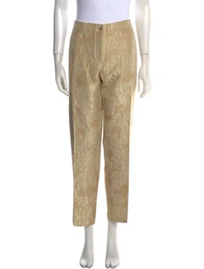 Pre-owned Celine Vintage Straight Leg Pants In Gold