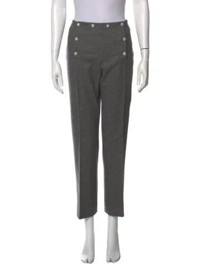 Pre-owned Celine Vintage Straight Leg Pants In Gray