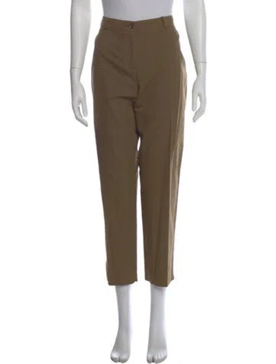 Pre-owned Celine Vintage Straight Leg Pants In Green