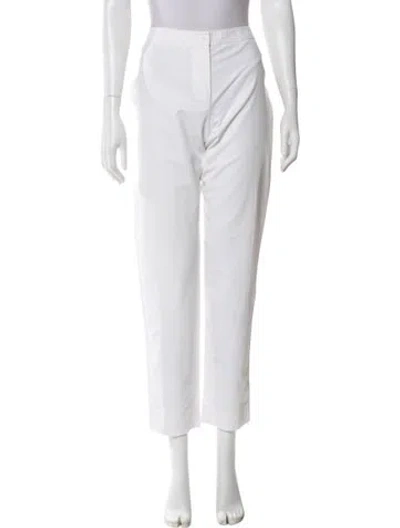 Pre-owned Celine Vintage Straight Leg Pants In White