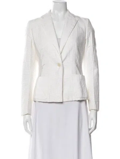 Pre-owned Celine Vintage Striped Blazer In White