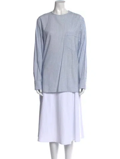 Pre-owned Celine Vintage Striped Tunic In Blue