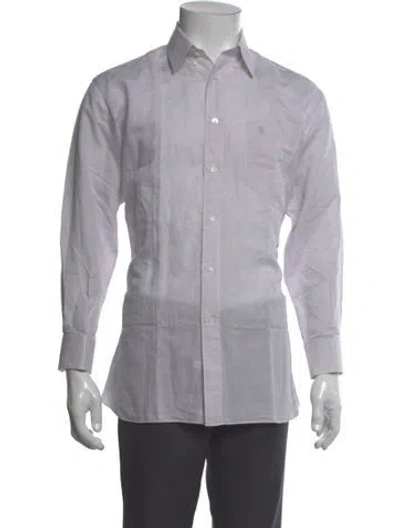 Pre-owned Celine Vintage Triomphe Dress Shirt In Gray