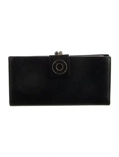 Pre-owned Celine Vintage Vintage Leather French Purse French Purse In Black