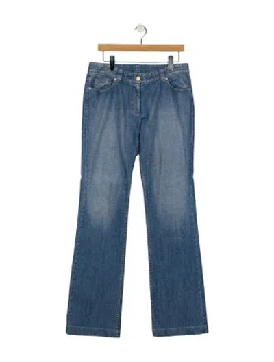 Pre-owned Celine Vintage Wide Leg Jeans In Blue