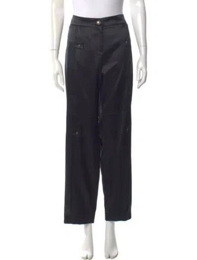 Pre-owned Celine Vintage Wide Leg Pants In Black