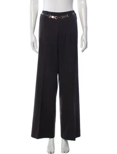 Pre-owned Celine Vintage Wide Leg Pants In Black