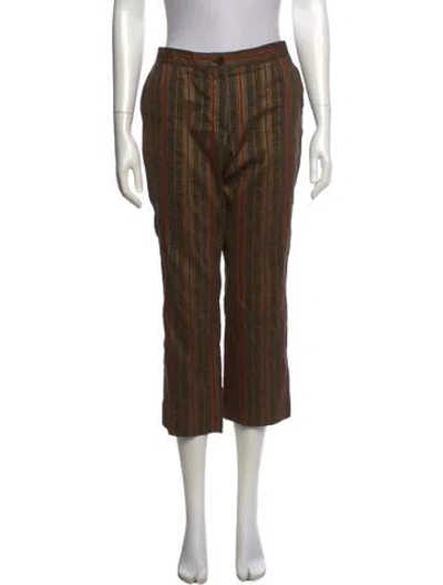Pre-owned Celine Vintage Wide Leg Pants In Brown